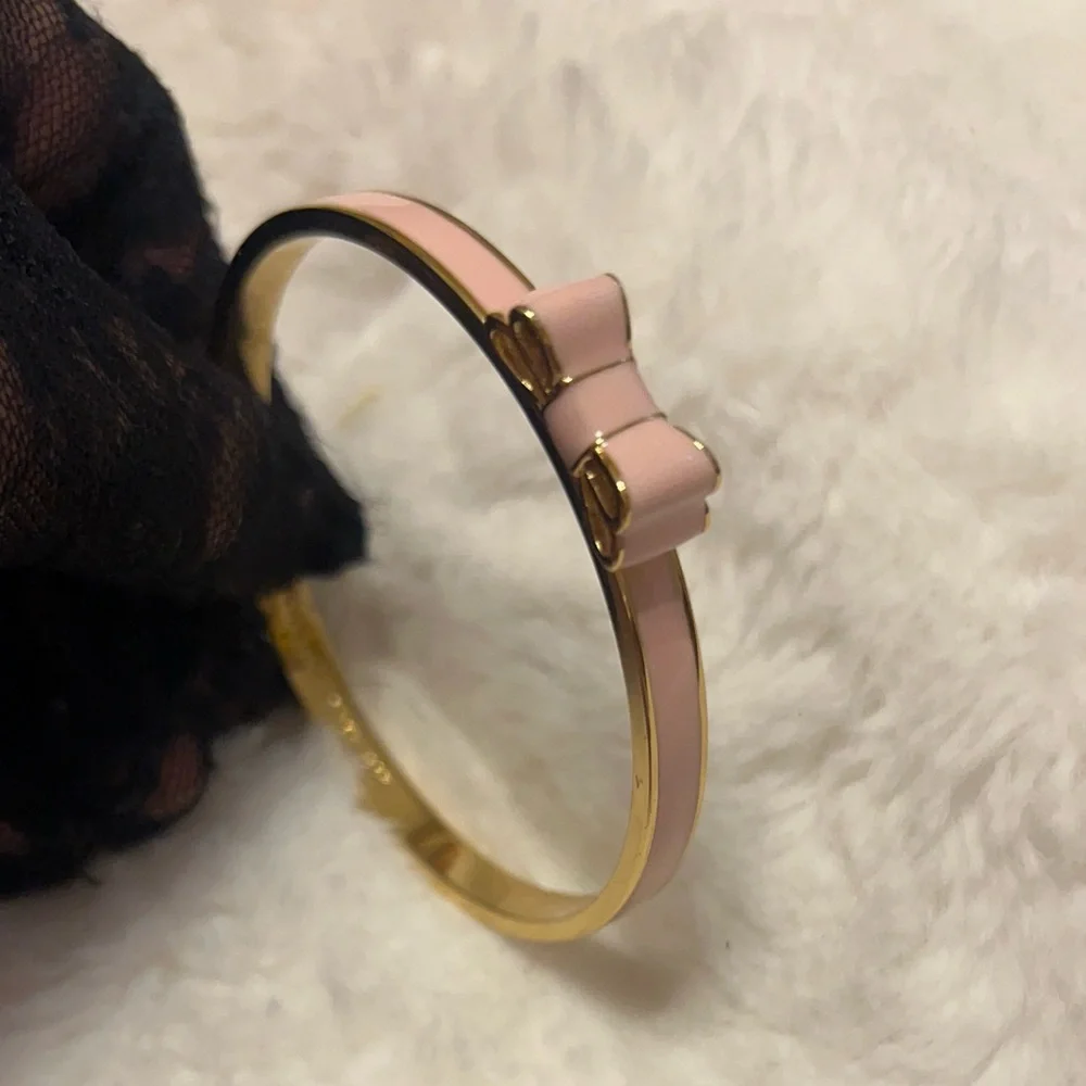 Kate Spade New York Pink and Gold Bow Bracelet